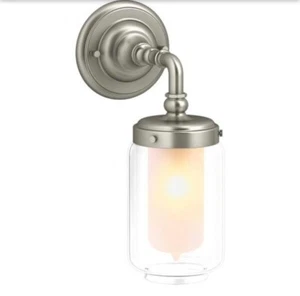 72584-BN KOHLER Artifacts Vibrant Brushed Nickel Single Sconce - Picture 1 of 3
