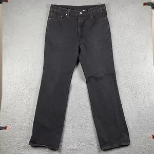 Vintage Levis Jeans Mens 40x34 (Fits 37x34) Black 517 Boot Cut Made In USA - Picture 1 of 13