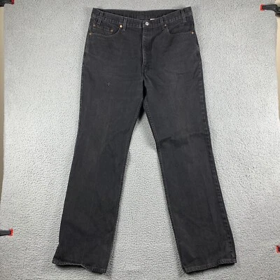 Jeans Levis vintage para hombre 40x34 (se adapta a 37x34) negro corte bota 517 hechos en EE. UU. Foto 1 de 4