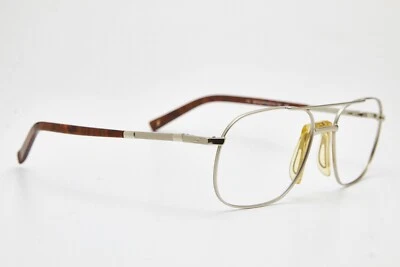 Marco de gafas de metal plateado piloto SAFILO PRESTIGE 349 de colección de los años 90 Foto 1 de 4