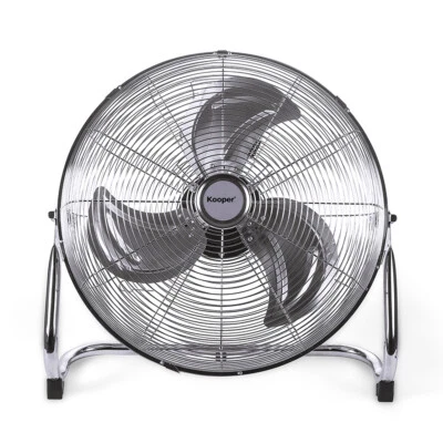 Kooper Ventilatore Industriale Box Fan 3 Pale 70 Watt Ø 35 cm in Acciaio Silver - Immagine 1 di 4