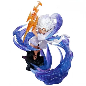 Anime One Piece Monkey D Luffy Gear 5th Nika Rush Lightning 27cm Figure Statue - Picture 1 of 19