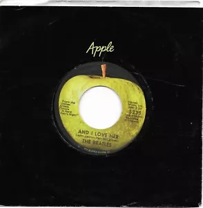 THE BEATLES - And I Love Her - 7" Single - Apple 5235 (1971) - LA Pressing VG - Picture 1 of 5