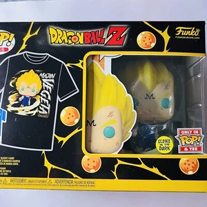 Funko Pop And Tee Majin Vegeta Dragonball Z Exclusive Brand New Glow In The Dark - Picture 1 of 5