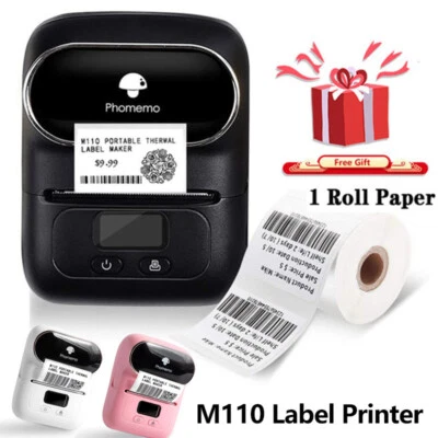 Phomemo M110 Thermal Label Maker Mobile Printer Wireless Bluetooth Drucker - Bild 1 von 4