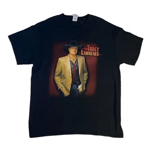 Vintage Tracy Lawrence Tour 2015 Black T-Shirt Double Sided Print Size Large - Picture 1 of 1