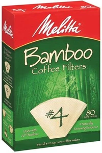 Filtros de papel de bambú cono Melitta #4, 80 unidades - Imagen 1 de 1