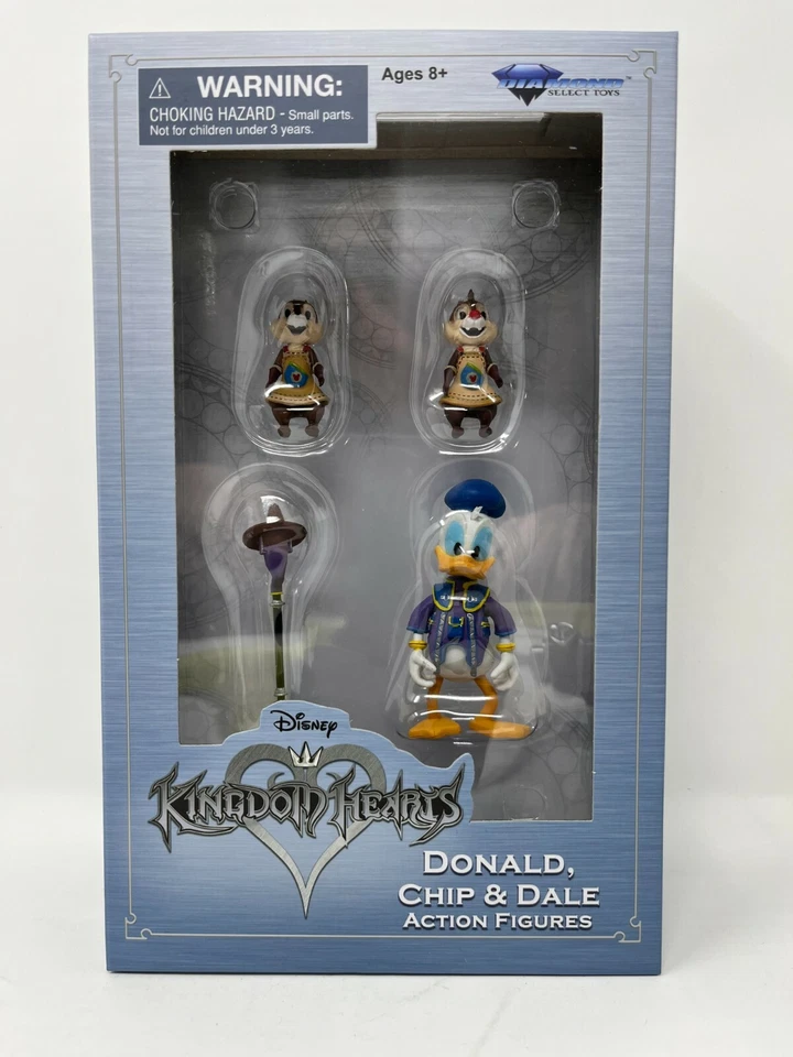 Disney Kingdom Hearts Donald Chip and Dale X2 Dusk Limit From Sora Figures
