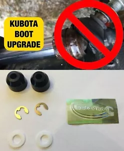 *Kubota BX GR Tie Rod Rubber Boot Kit Upgraded Style 1 Yr Warranty -Inner Only- - Picture 1 of 3