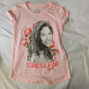 Selena Girls Large Pink Graphic T-Shirt - Picture 1 of 3