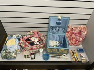 Vintage Sewing Supplies - Large Mixed Lot Thread, Needles & More - Picture 1 of 24