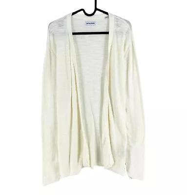 JACK&JONES Suéter Cardigan Beige Para Hombre Talla XL - Imagen 1 de 4