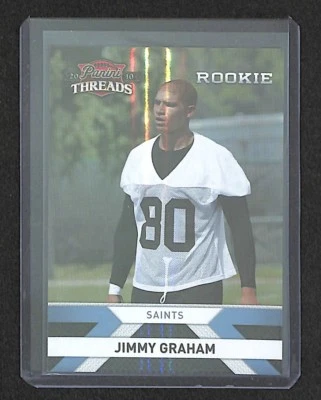 2010 Panini Threads Foil #245 Jimmy Graham No 8 of 25 - Image 1 of 2