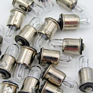 ( 10 PCS ) VCC 381 T-1 3/4 Incandescent Midget Flange Clear 200mA 6.3V Lamps NEW - Picture 1 of 1