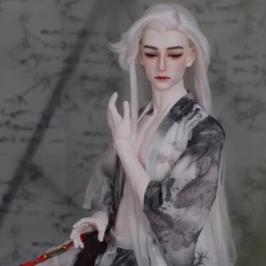 Full Set 1/3 BJD Doll Male Eyes Half Squinted Resin Joint Landscape Poet Gifts - Bild 1 von 5