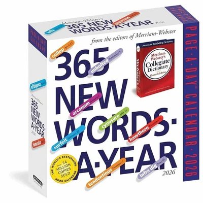 365 New Words A Year Desk Calendar 2026 - Entertainment - Day To View - Image 1 of 3