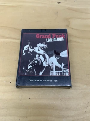 NOS GRAND FUNK RAILROAD LIVE ALBUM 2 CASSETTE TAPES SEALED Foto 1 de 4