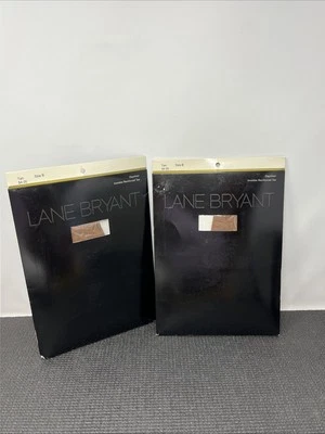 2 Pantimedias De Colección Lane Bryant Talla Grande B Tostadas Daysheer Punta Reforzada Invisible Foto 1 de 4