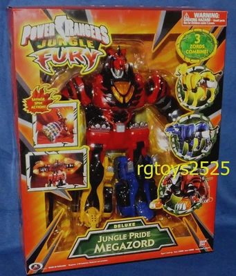 Power Rangers Jungle Fury Deluxe Jungle Pride Megazord nuevo sellado de fábrica 2007 Foto 1 de 2
