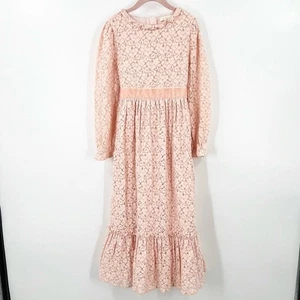Maxi Vestido Largo Mini Boden Rosa Encaje Niñas Talla 7/8 Elegante Fiesta del Té - Imagen 1 de 11