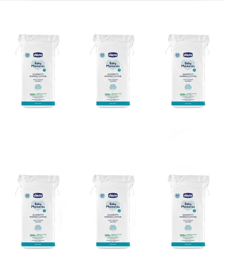 Chicco Quadrotti Morbido cotone Pulizia Delicata Quotidiana - Immagine 1 di 1