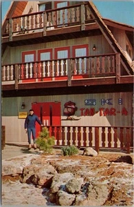 Postal de Osage Beach, Missouri "TAN-TAR-A RESORT" vista de albergue de esquí/esquí década de 1960 - Imagen 1 de 2