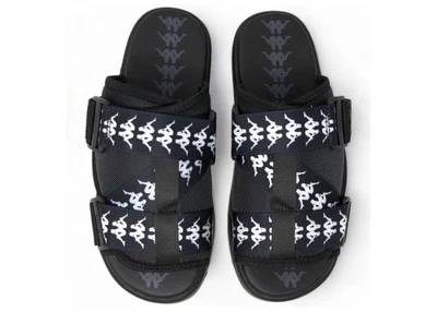 Kappa NWOT 222 Banda 1 Sandals Slides Black & White Size 6.5 - Изображение 1 из 4