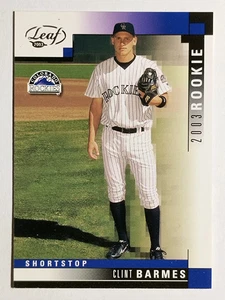 2003 Leaf #293 Clint Barmes ROO RC - Picture 1 of 2