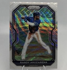 Randy Arozarena 2021 Panini Prizm Card #1 White Wave Prizm MLB Tampa Bay Rays - Foto 1 di 2