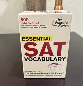 Essential Study SAT vocabulary Cards Princeton Review Study (500 Cards) - Picture 1 of 5