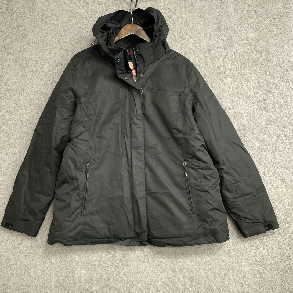 NWOT Gerry Men's XL Black Winter Parka Jacket Removable Hood Fleece Lined - Image 1 of 4