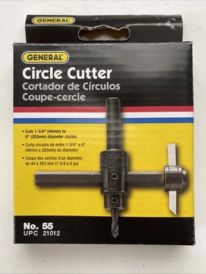 General Tools Circle Cutter No. 55 Cuts 1-3/4 to 8” Diameter Circles - Image 1 of 4