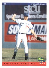 1993 Spokane Indians Classic/Best #19 Britton Scheibe