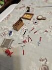 19 Pc Minature/Doll House Pieces. Metal & Wood Good Vintage Condition Reduced