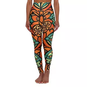 High Waisted Yoga Leggings_Ethnic Pattern(AOP) - Picture 1 of 25