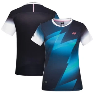 YONEX 24F/W Women's Badminton T-Shirts Sportswear Top Dark Navy NWT 243TS022F - Picture 1 of 6