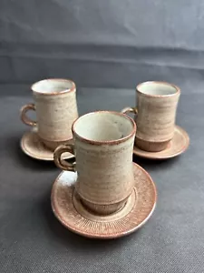 Vintage Creigiau Studio Pottery Coffee Cup & Saucer Set – Made in Wales - Picture 1 of 13