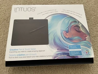 Wacom Black Small Intuos Art Pen and Touch Tablet CTH490 - Image 1 of 4
