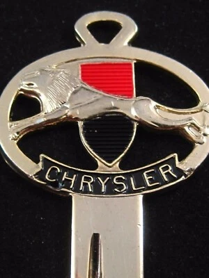 CHRYSLER Lion Crest GOLD Silhouette Signet KEY blank fits 1956-1967 300 Newport - Image 1 of 4