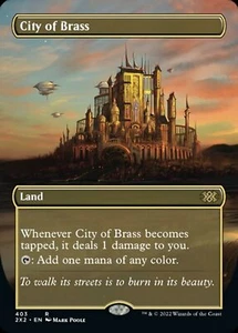 FOIL BORDERLESS City of Brass - #403 - Rare Double Masters 2022 - Picture 1 of 1