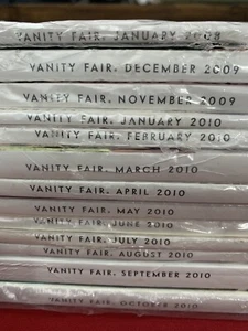 Sealed NEW 13 Vanity Fair Magazines 2008-2010 - Picture 1 of 18