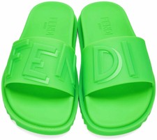 fendi green slides