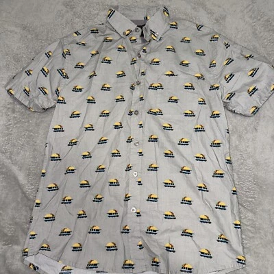 Camisa Alpha Beta Para Hombres Algodón Abotonada Gráfica Taco Truck Pequeña Foto 1 de 4