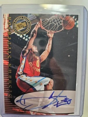 Tarjeta autógrafa Press Pass Authentics 2000 DeSHAWN STEVENSON RC tarjeta de novato Foto 1 de 2