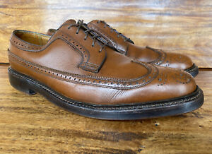 Vintage Mens Florsheim Imperial Quality 93602 V-Cleat Longwing Shoes Size 9.5 D