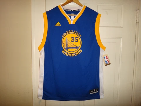 Youth XL (18/20) Adidas Kevin Durant NBA Golden State Warriors Royal Blue Jersey Cover