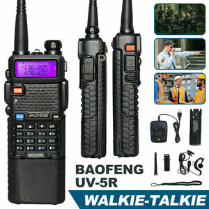 BaoFeng UV-5R with 3800mAh Battery 5W Two Way Ham Radio Dual Band Long Range