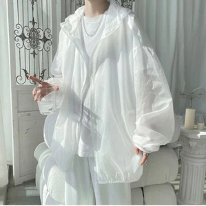 Men's Sun Protection Coat Large size Hooded Windbreaker Top Jackets Thin - Picture 1 of 19