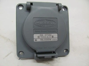 HUBBELL HBL2330SW TWIST LOCK RECEPTACLE MISSING GASKET ! 20 AMP TWIST LOCK - Picture 1 of 4