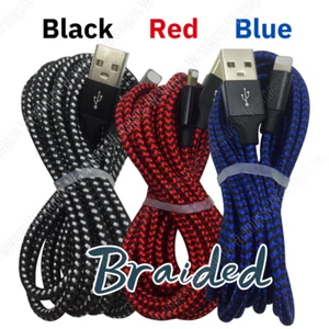 3Pack 3M Fast Charger USB Cable For iPhone 14 13 12 11 Xs 8 6 5 Heavy Duty Cord - Picture 1 of 12